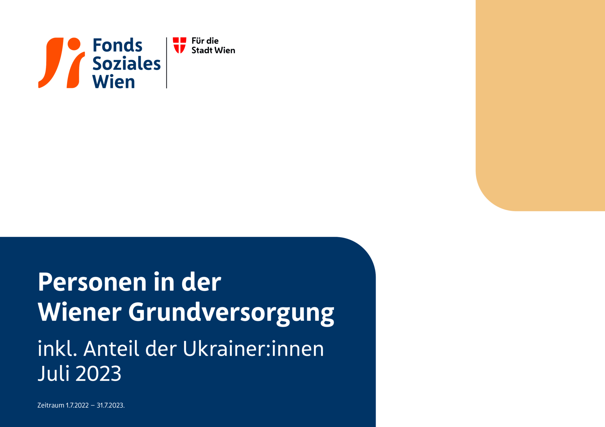 Coverbild des PDF Personen in der Wiener Grundversorgung inkl. Anteil der Ukrainer:innen | FSW